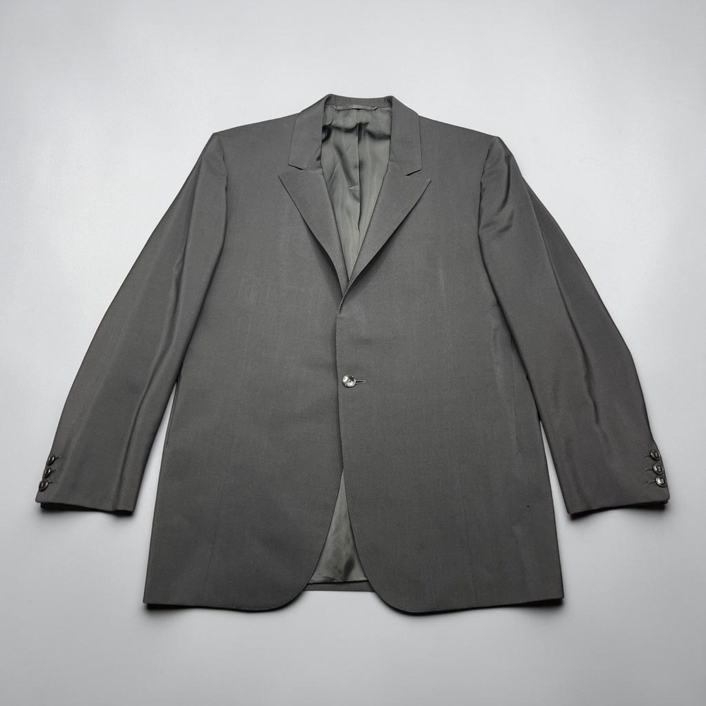 Vintage 1962 Oxxford Clothes Lewis & Thos Saltz Mens Blazers Black 1-Button 38S